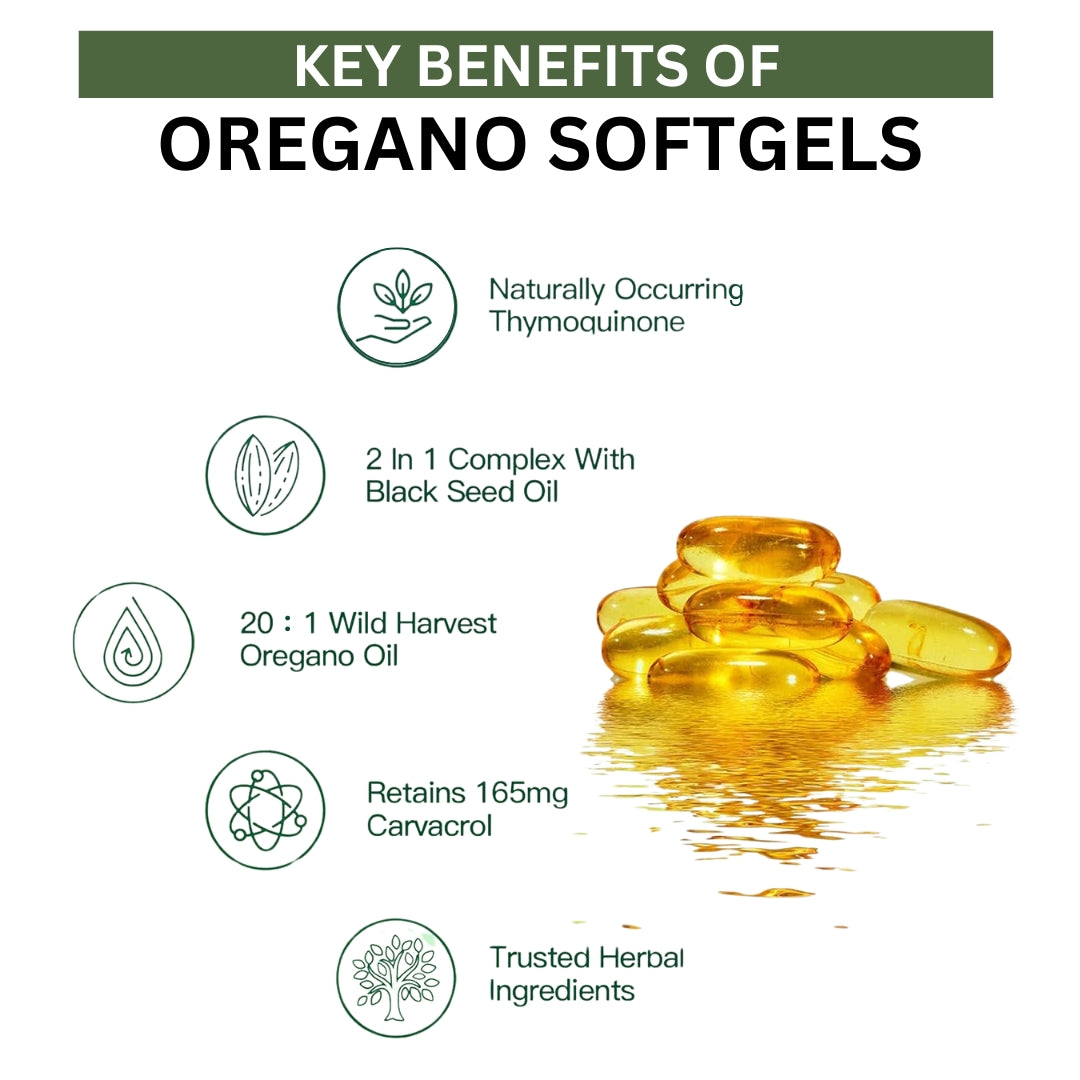 Oregano Oil with Black Seed Oil, 300 softgels
