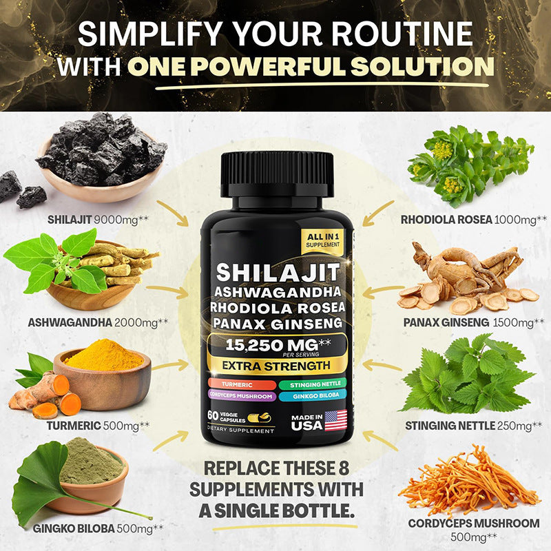 Sea Moss Black Seed Oil Ashwagandha Ginger