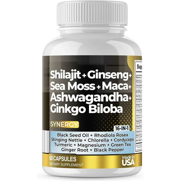 Shilajit+Ginseng+Sea Moss+Ashwagandha+Ginkgo