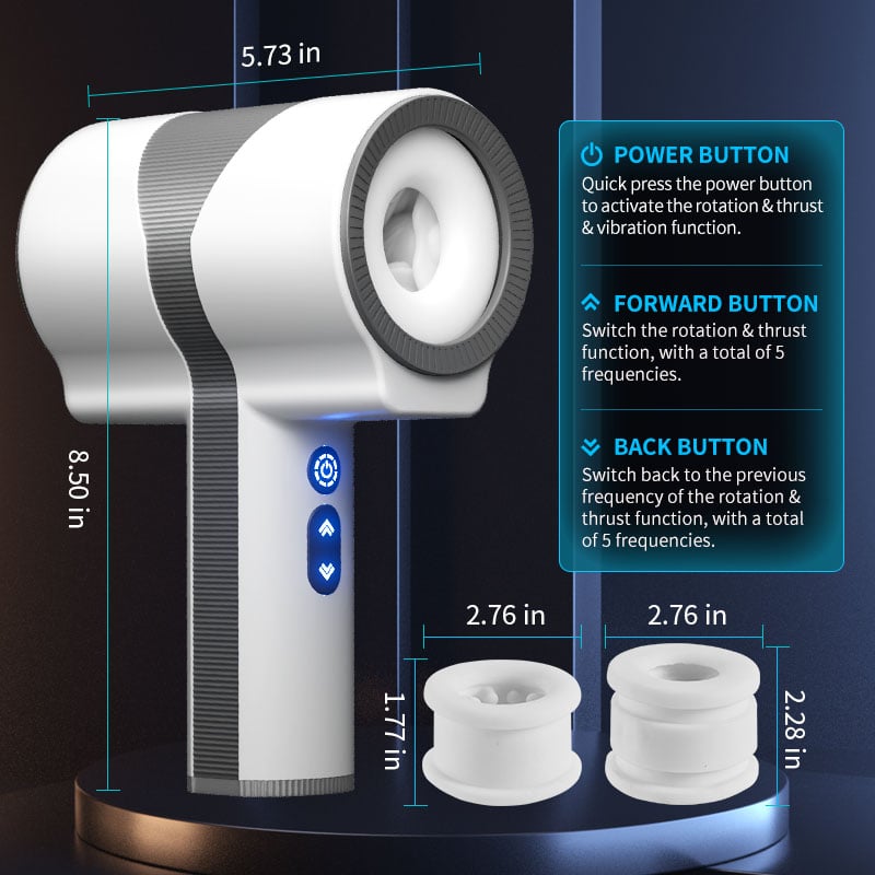 
                  
                    Joysides Dual-ended 7 Vibration 5 Rotation & Expansion Handheld Blowjob Masturbator
                  
                